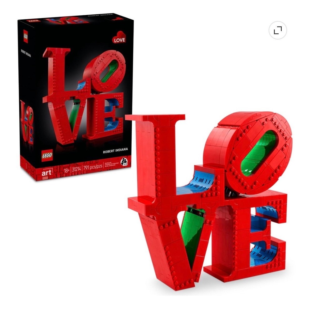 LEGO Art LOVE Robert Indiana Sculpture Building Set 31214 791 Pieces New